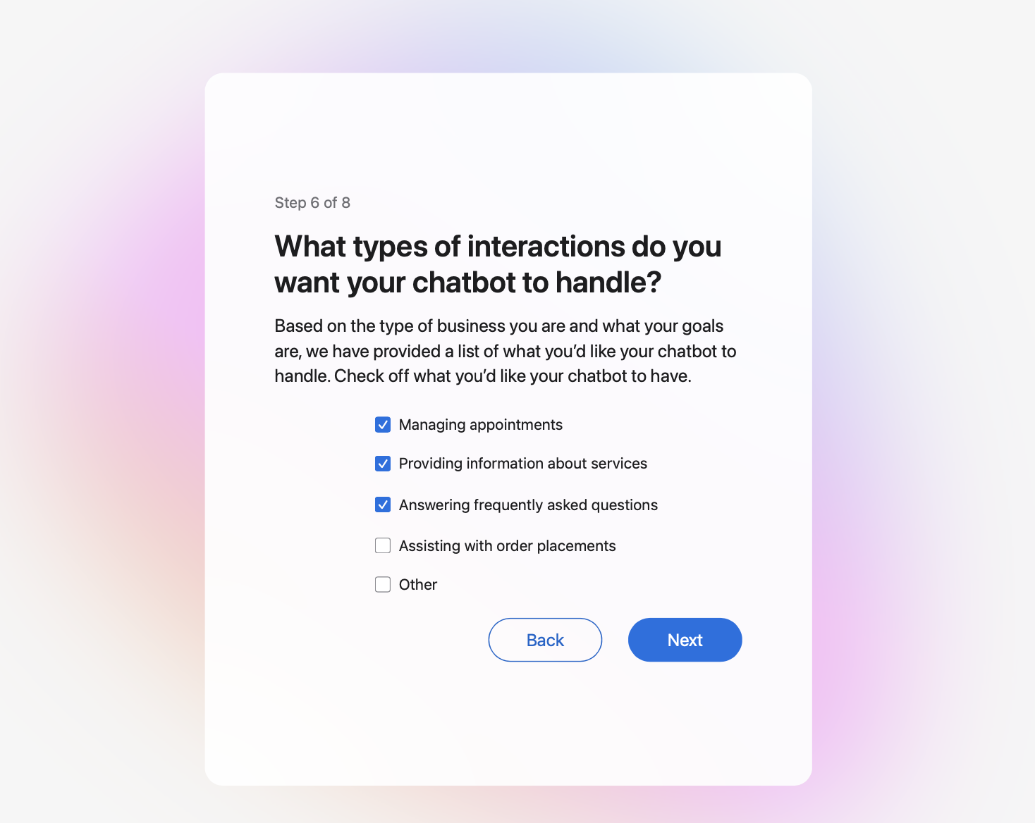 Survey Question 1