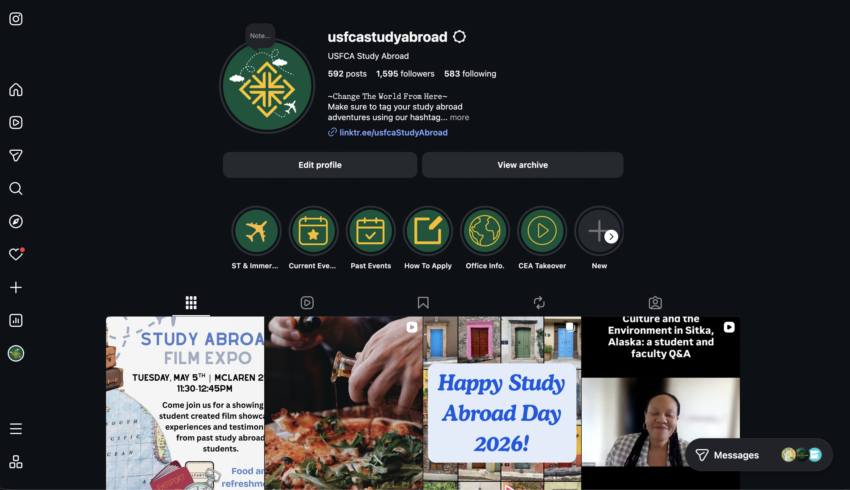 Study Abroad Instagram Account